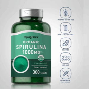 Spirulina 1000mg potente , 300 compresse vegetariane - immagine 5