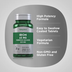 Iron 65mg innovativo solfato ferroso , 250 compresse - immagine 3