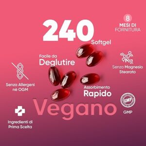 Astaxanthina naturale innovativo , 240 softgels - immagine 4