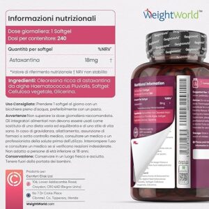 Astaxanthina naturale innovativo , 240 softgels - immagine 5