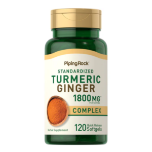 Complesso di curcuma e zenzero Estratto standard 1800 mg (per dose) 120 softgels