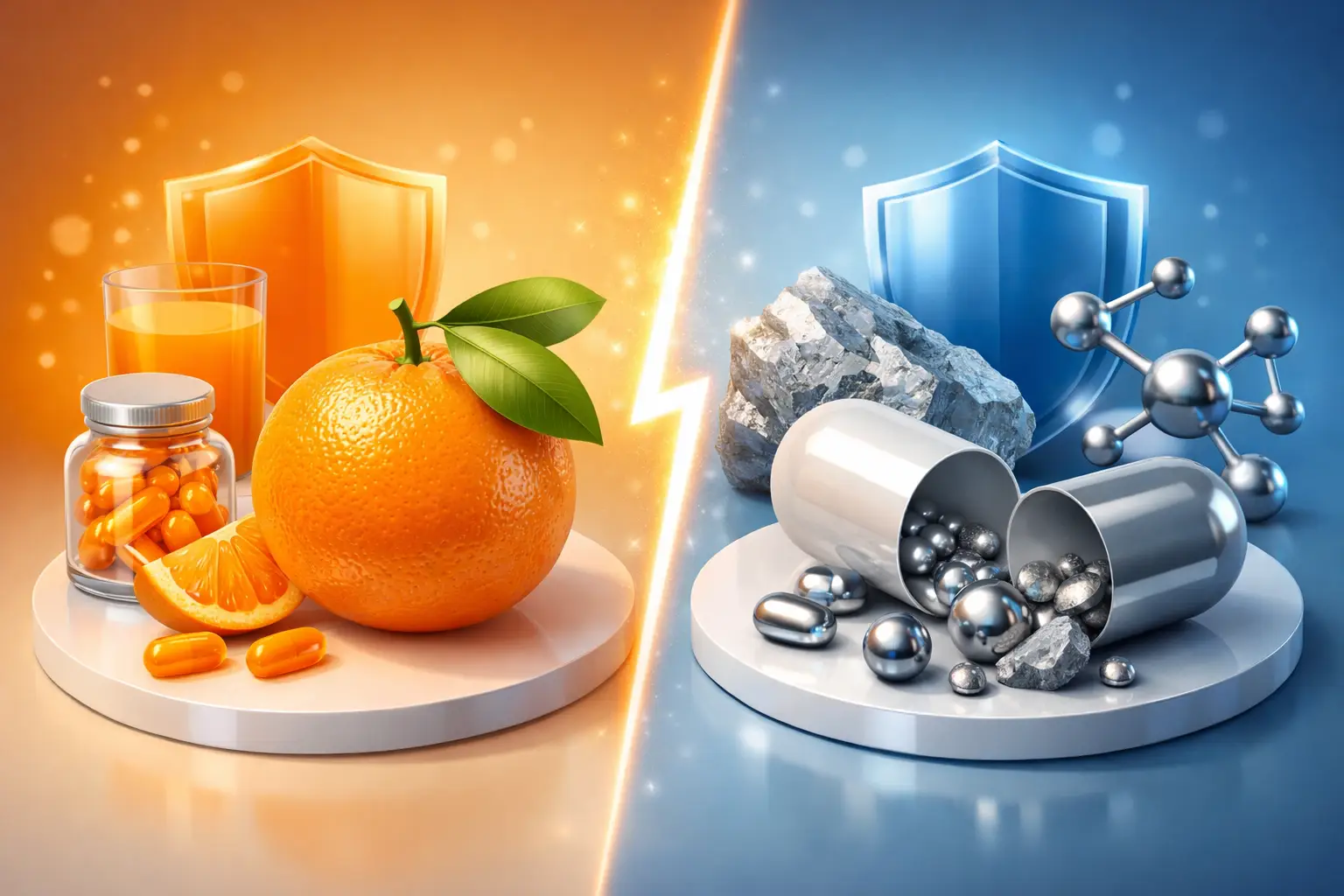 Vitamina C o zinco: cosa scegliere per le difese